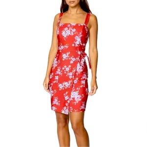 6 Betsey Johnson mini floral red with purple blue orange flowers NWT